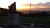 Cecil John rhodes looking over cape town
