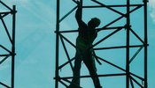 man on scaffolding